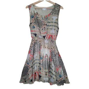 LA Soul Sleeveless Knee Length Floral Dress Women's M